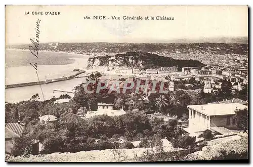 Cartes postales Nice Vue Generale et le Chateau