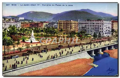 Cartes postales Nice Le Jardin Albert 1er Vue Prise du Palais de La Jetee