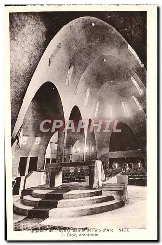 Ansichtskarte AK Nice Eglise Sainte Jeanne d&#39Arc Interieur