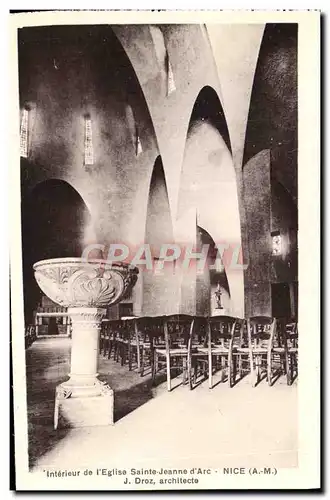 Cartes postales Nice Eglise Sainte Jeanne d&#39Arc Interieur