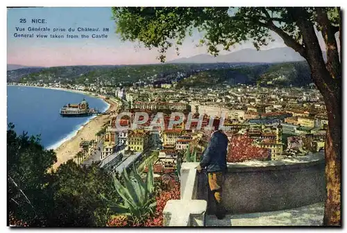 Cartes postales Nice Vue Generale Prise du Chateau