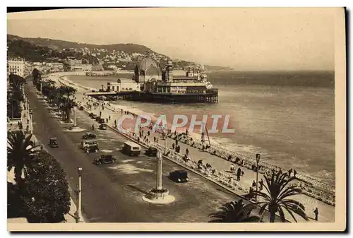 Cartes postales Nice Promenade des Anglais et Casino de la Jetee