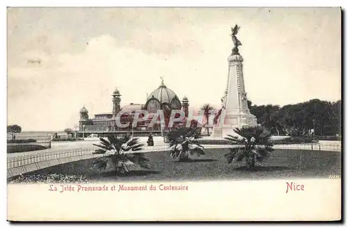 Ansichtskarte AK Nice la Jetee Promenade et Monument du Centenaire