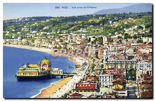 Cartes postales Nice Vue Prise du Chateau