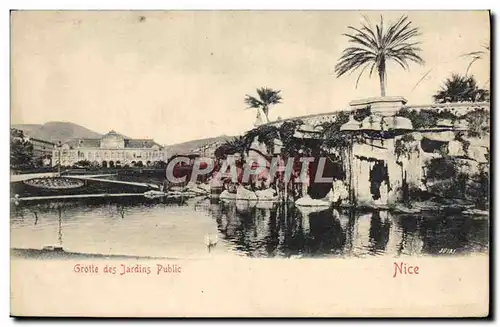 Cartes postales Nice Grotte des Jardins Public