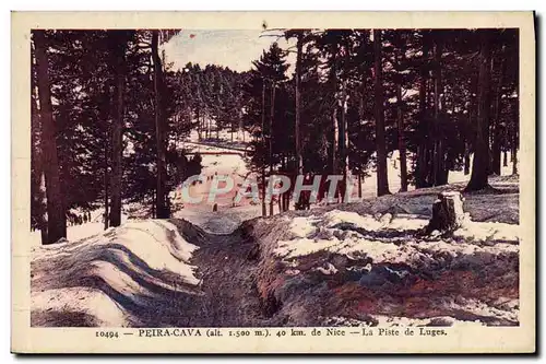 Cartes postales Peira Cava de Nice La Piste de Luges