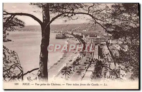 Cartes postales Nice Vue Prise du Chateau