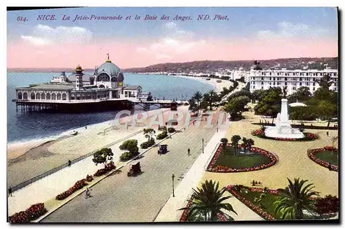 Ansichtskarte AK Nice La Jetee Promenade et la Baie des Anges