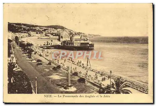 Cartes postales Nice La Promenade des Anglais et la Jetee