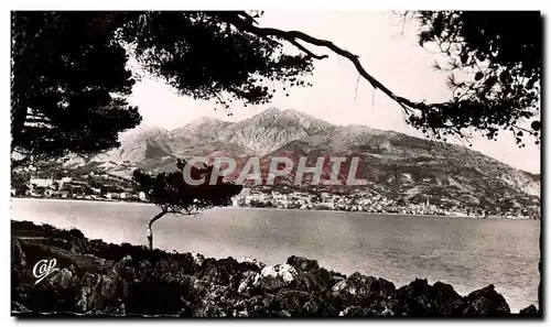 Moderne Karte Cap Martin Panorama sur Menton