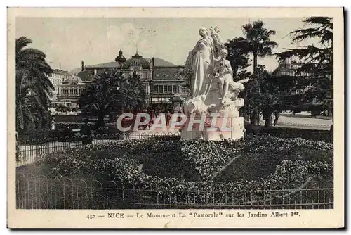 Ansichtskarte AK Nice Le Monument La Pastorale sur les jardins Albert 1er