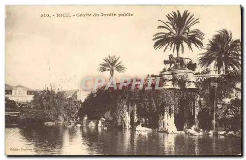 Cartes postales Nice Grotte du Jardin Public