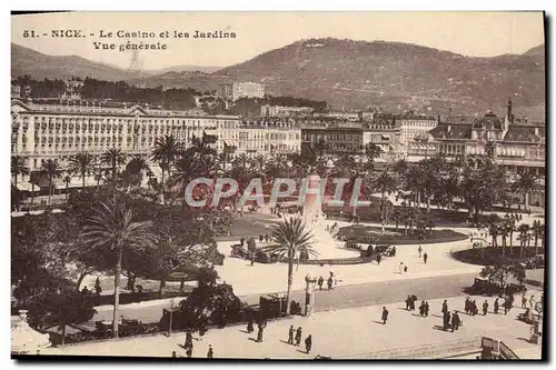 Ansichtskarte AK Nice Le Casino et les Jardins Vue Generale