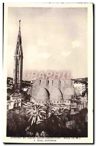 Ansichtskarte AK Nice Exterieur de l&#39eglise Sainte Jeanne d&#39Arc