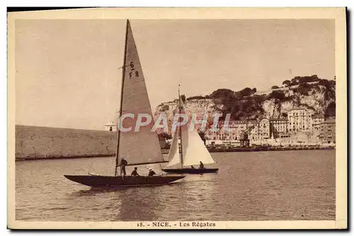 Cartes postales Nice Les Regates Bateau