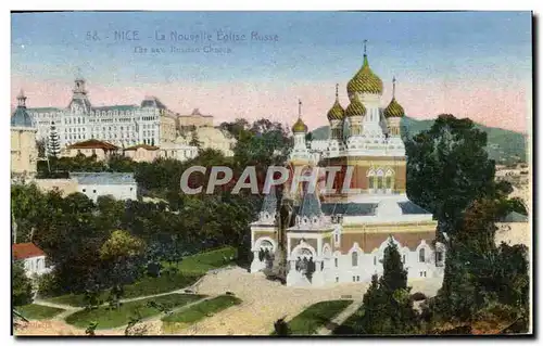 Cartes postales Nice La Nouvelle Eglise Russe Russie Russia