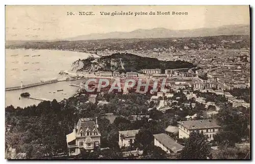 Cartes postales Nice Vue Generale Prise du Mont Boron