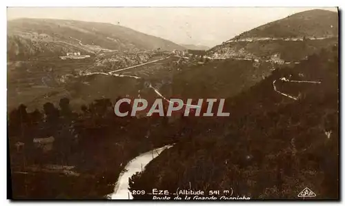 Cartes postales Eze Sur Mer Route de la Grande Corniche