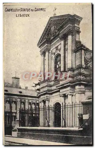 Cartes postales Lisieux Chapelle et Statue Du Carmel