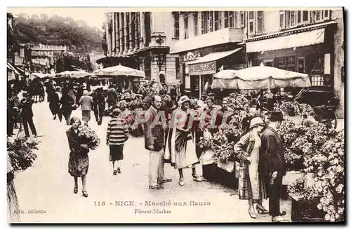 Ansichtskarte AK Nice Le Marche Aux Fleurs Cours Saleya