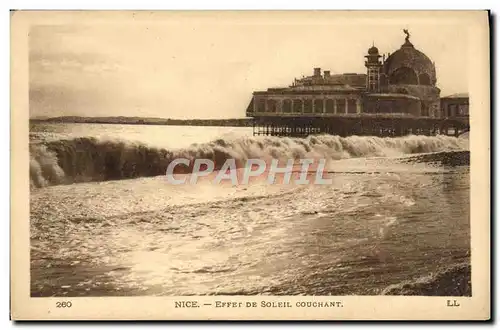 Cartes postales Nice Effet De Soleil Couchant