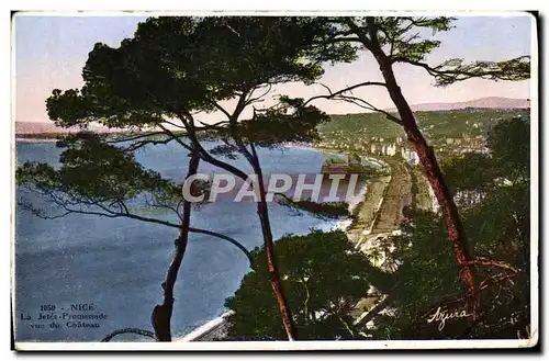 Cartes postales Nice La Jetee Promenade vue du chateau