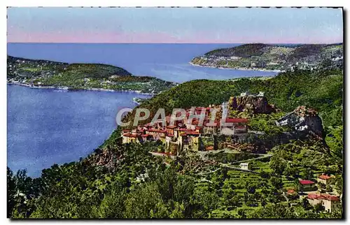 Cartes postales Eze Village Vue Generale Prise de la Grande Corniche