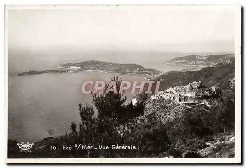 Cartes postales Eze Sur Mer Vue Generale