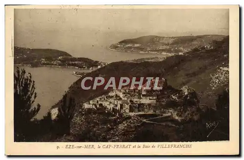 Ansichtskarte AK Eze Sur Mer le Cap Ferrat et la Baie de Villefranche