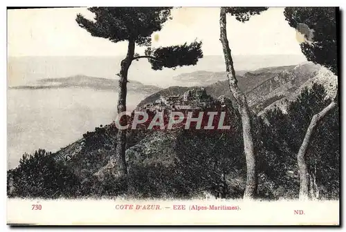 Cartes postales Eze Cote D&#39Azur