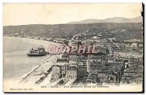 Cartes postales Nice Vue Generale Prise du Chateau