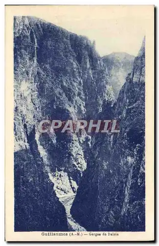 Cartes postales Guillaumes Gorges de Daluis