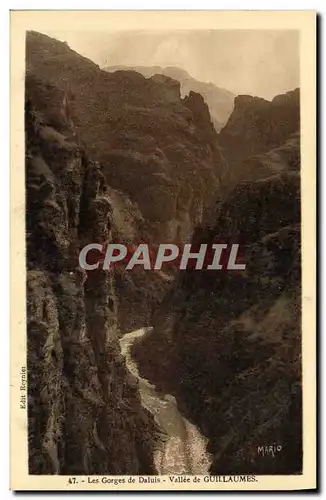 Cartes postales Vallee de Guillaumes Les Gorges de Daluis