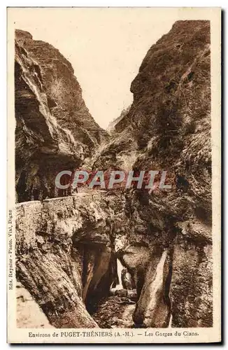 Cartes postales Environs de Puget Theniers Les gorges du Cians