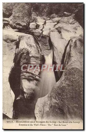 Cartes postales Excursion aux gorges du Loup Le saut du loup