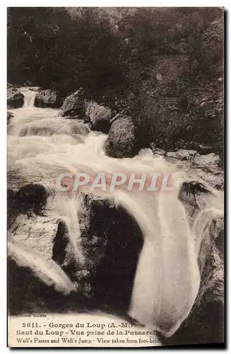 Ansichtskarte AK Gorges du Loup Saut du Loup Vue Prise de la Passerelle