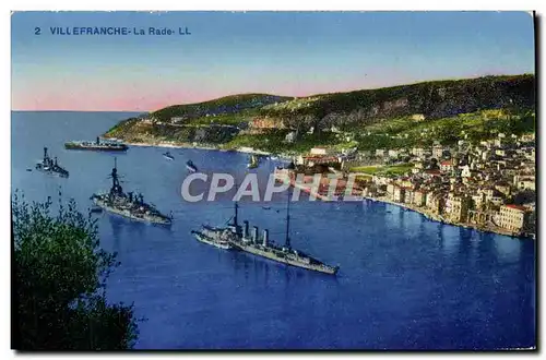 Cartes postales Villefranche La Rade Bateaux