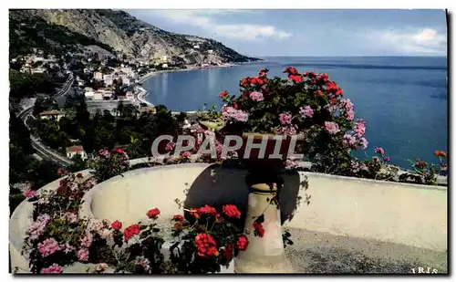 Cartes postales La Cote D&#39Azur French Riviera Vue sur la frontiere Franco italienne