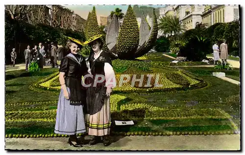 Cartes postales moderne Menton Les Fetes Du Citron Costumes Locaux folklore