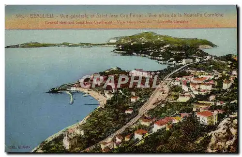 Ansichtskarte AK Beaulieu Vue Generale Et Saint Jean Cap Ferrat Vue prise de la nouvelle corniche