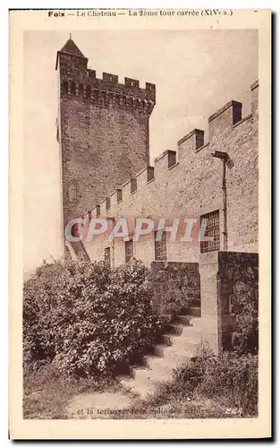 Ansichtskarte AK Foix Vallee De I&#39Ariege le chateau La 2eme tour carree