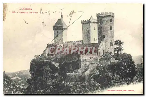 Ansichtskarte AK Foix Vallee De I&#39Ariege le chateau