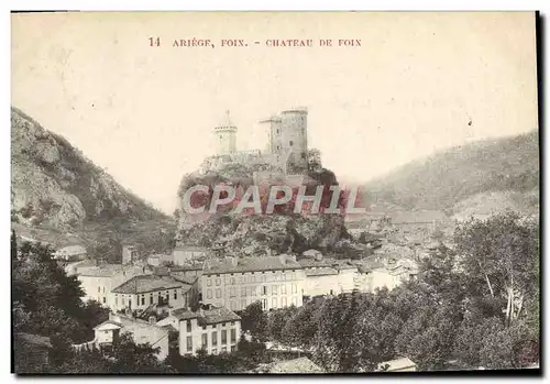 Ansichtskarte AK Foix Vallee De I&#39Ariege Le chateau