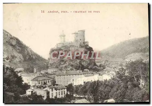 Cartes postales Foix Vallee De I&#39Ariege Le chateau