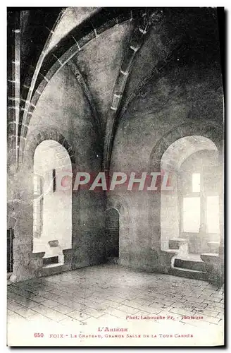 Cartes postales Foix La Chateau Grande salle de la cour carree