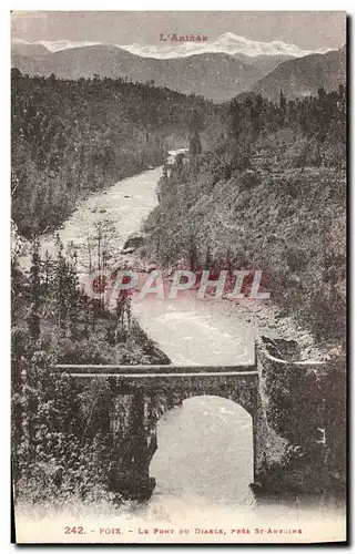 Ansichtskarte AK Foix Le Pont Du Diable pres St Antoine