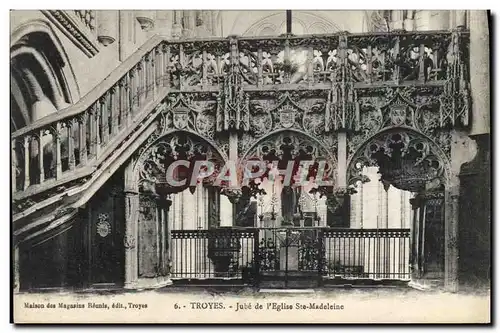 Cartes postales Troyes Jube De I'Eglise Ste Madeleine