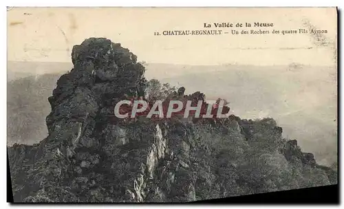 Ansichtskarte AK Chateau Regnault Bogny Un des rochers des quatre fils Aymon