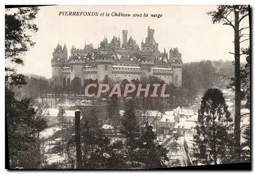 Cartes postales Pierrefonds Et Le Chateau Sous La Neige