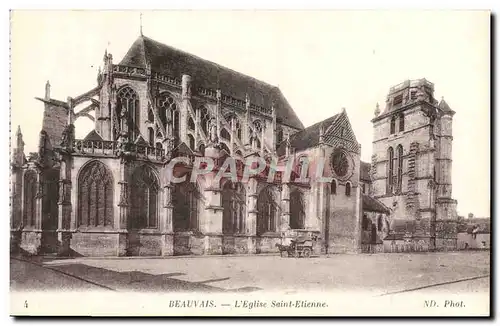 Cartes postales Beauvais L&#39Eglise Saint Etienne